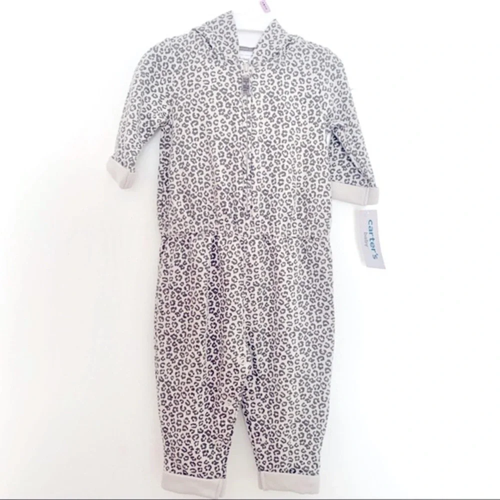 Carter’s Leopard Cheetah Jumpsuit 9M